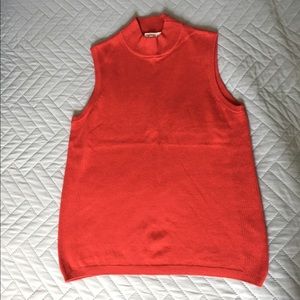 Cashmere/Silk Sleeveless Turtle Neck
