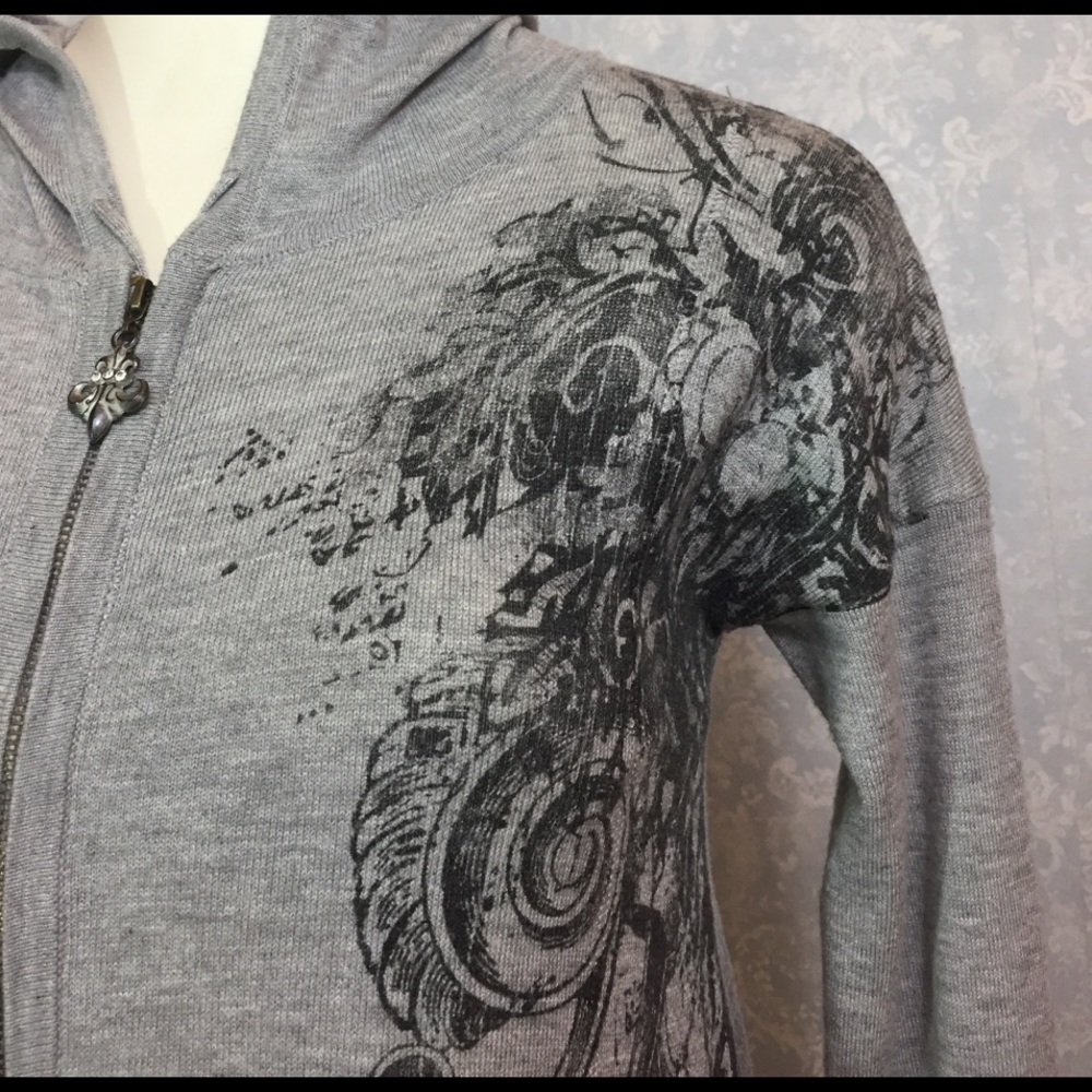 LAST CALL!!! Miss Me Long Embellished Hoodie