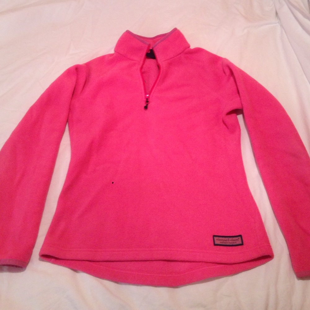 Fleece vineyard vines quarter zip EUC