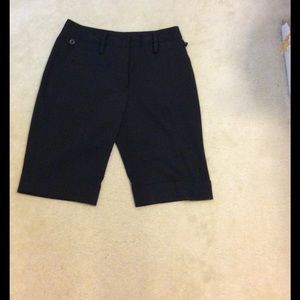 MKM black cuffed dress shorts size 5/6