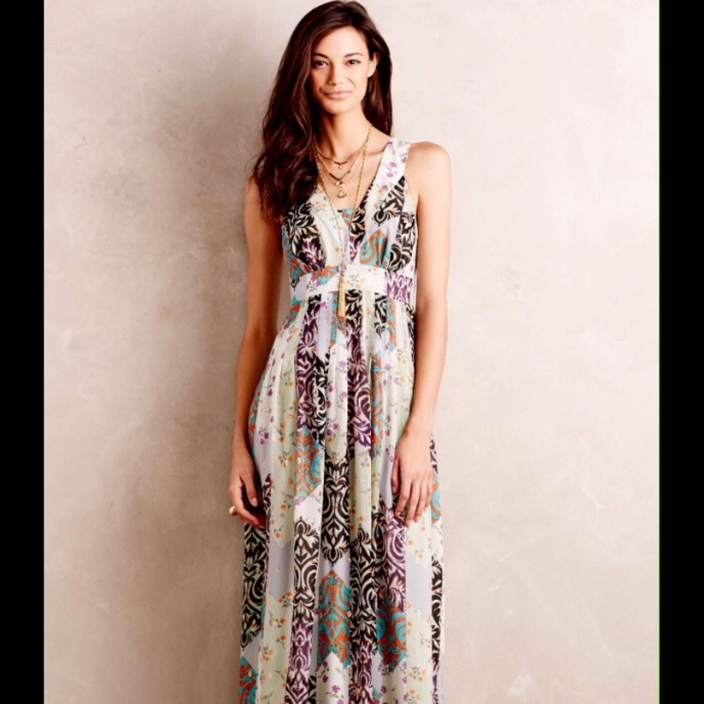 Anthropologie Maeve Verity Maxi Dress