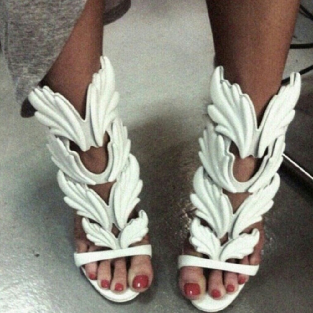 Giuseppe all white heels ..Please Share