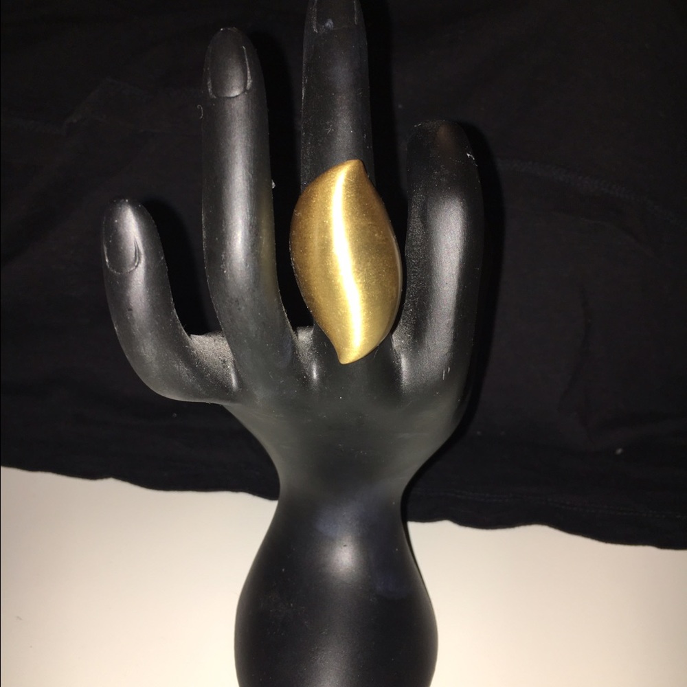 Gold costume jewelry ring