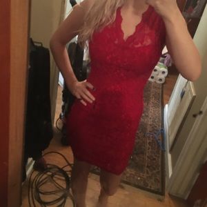 Red dress