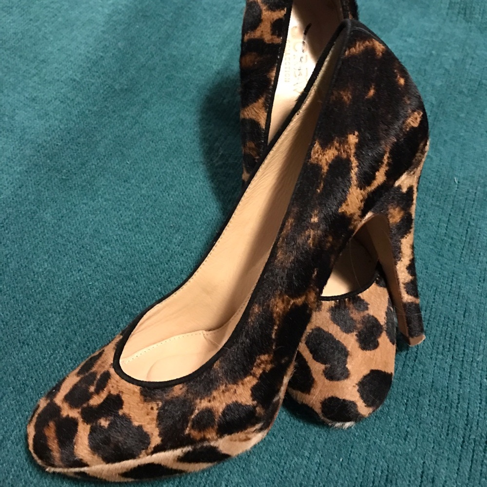 JCrew Collection Calf Hair Heels