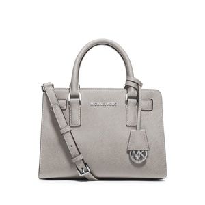 Michael Kors Dillon Saffiano Leather Satchel Gray