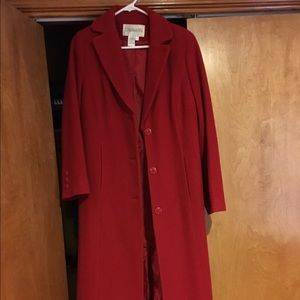 Full length wool coat