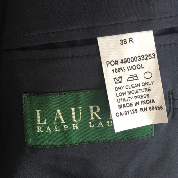 Lauren Ralph Lauren Total Comfort Blazer 38R Navy - Picture 2 of 4