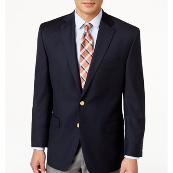 Lauren Ralph Lauren Total Comfort Blazer 38R Navy - Picture 3 of 4