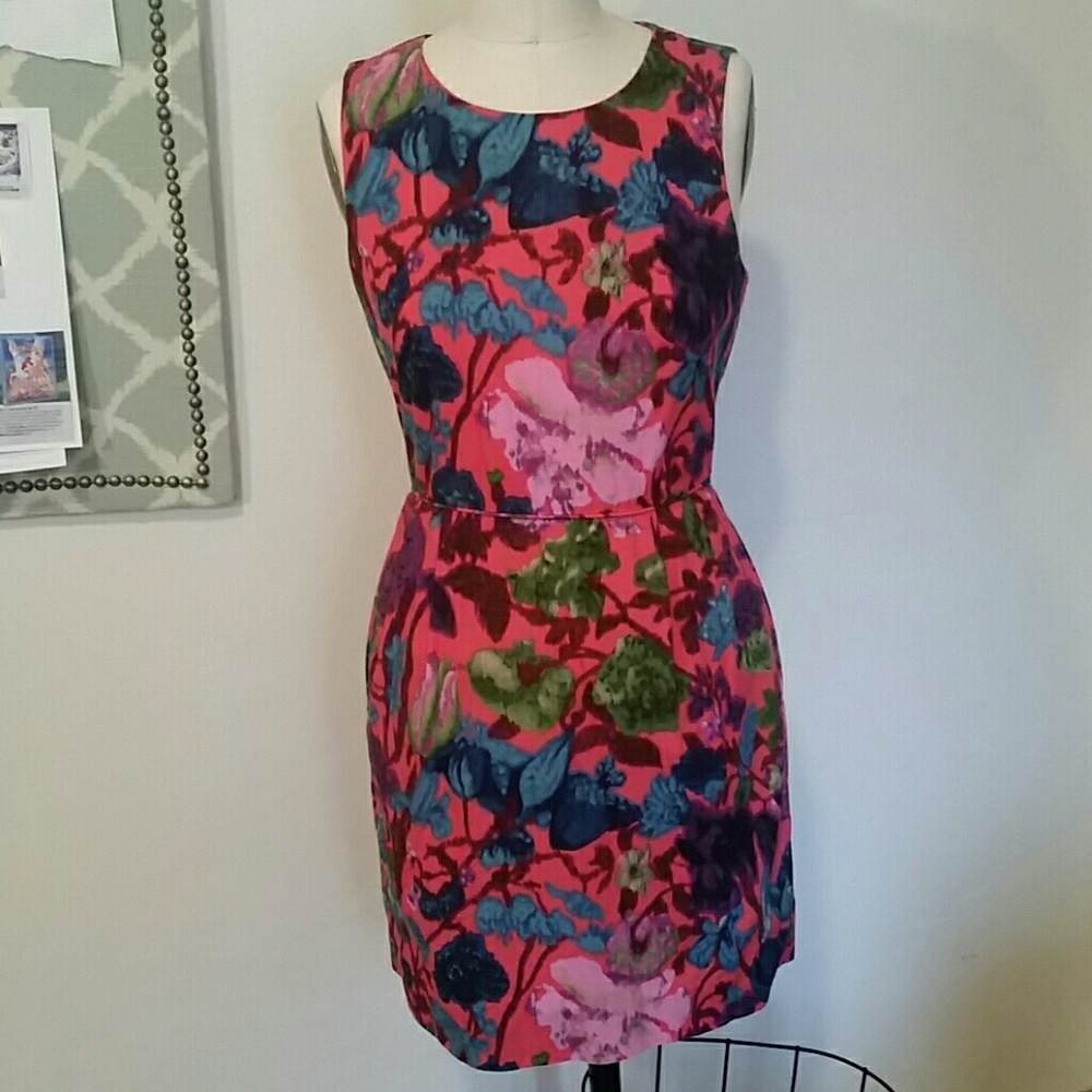 J crew floral print dress