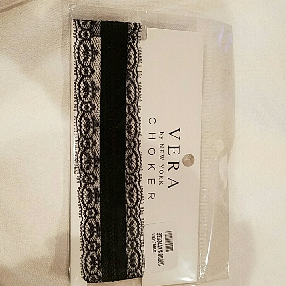 Black satin and Lace intricate choker
