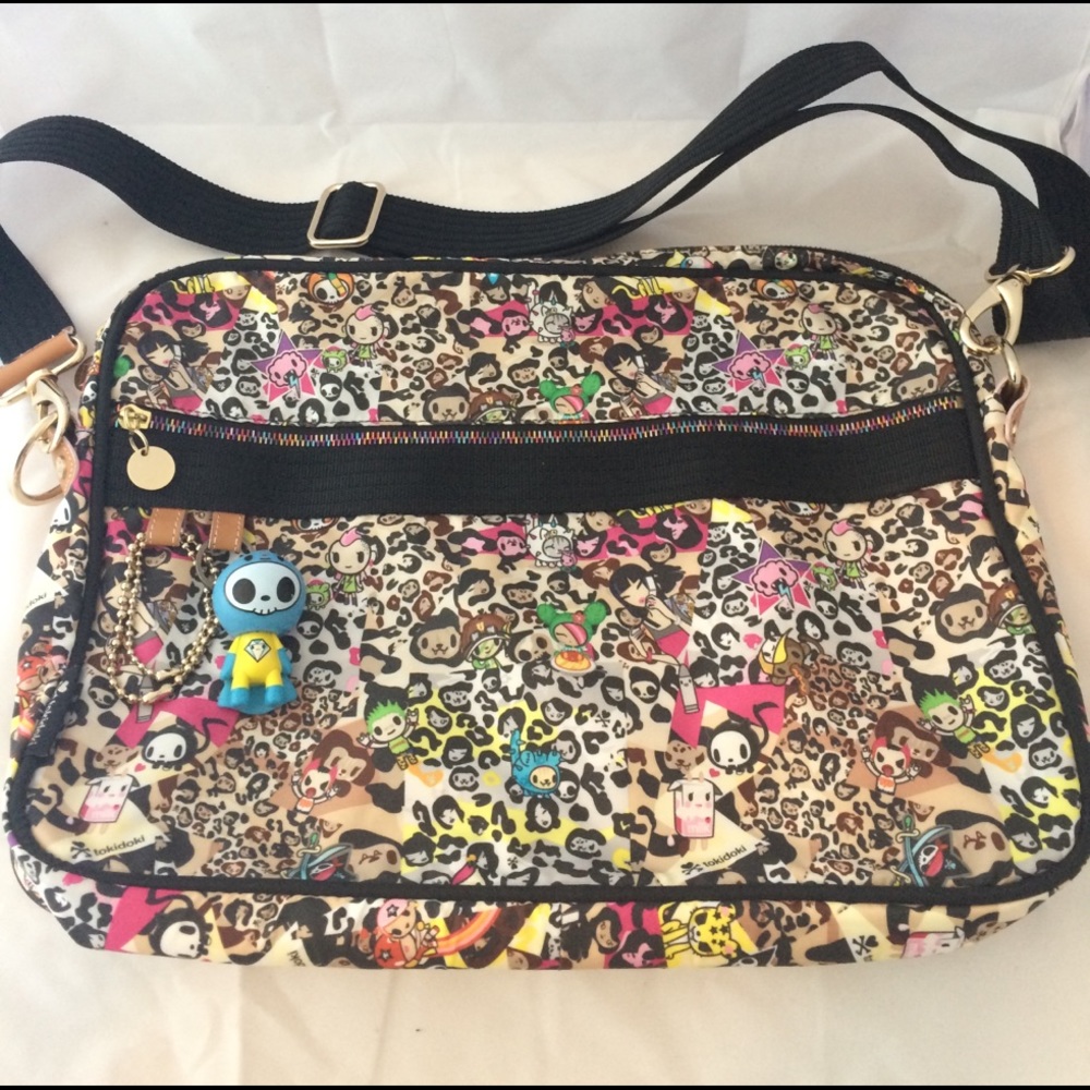 Tokidoki leopard print messenger bag