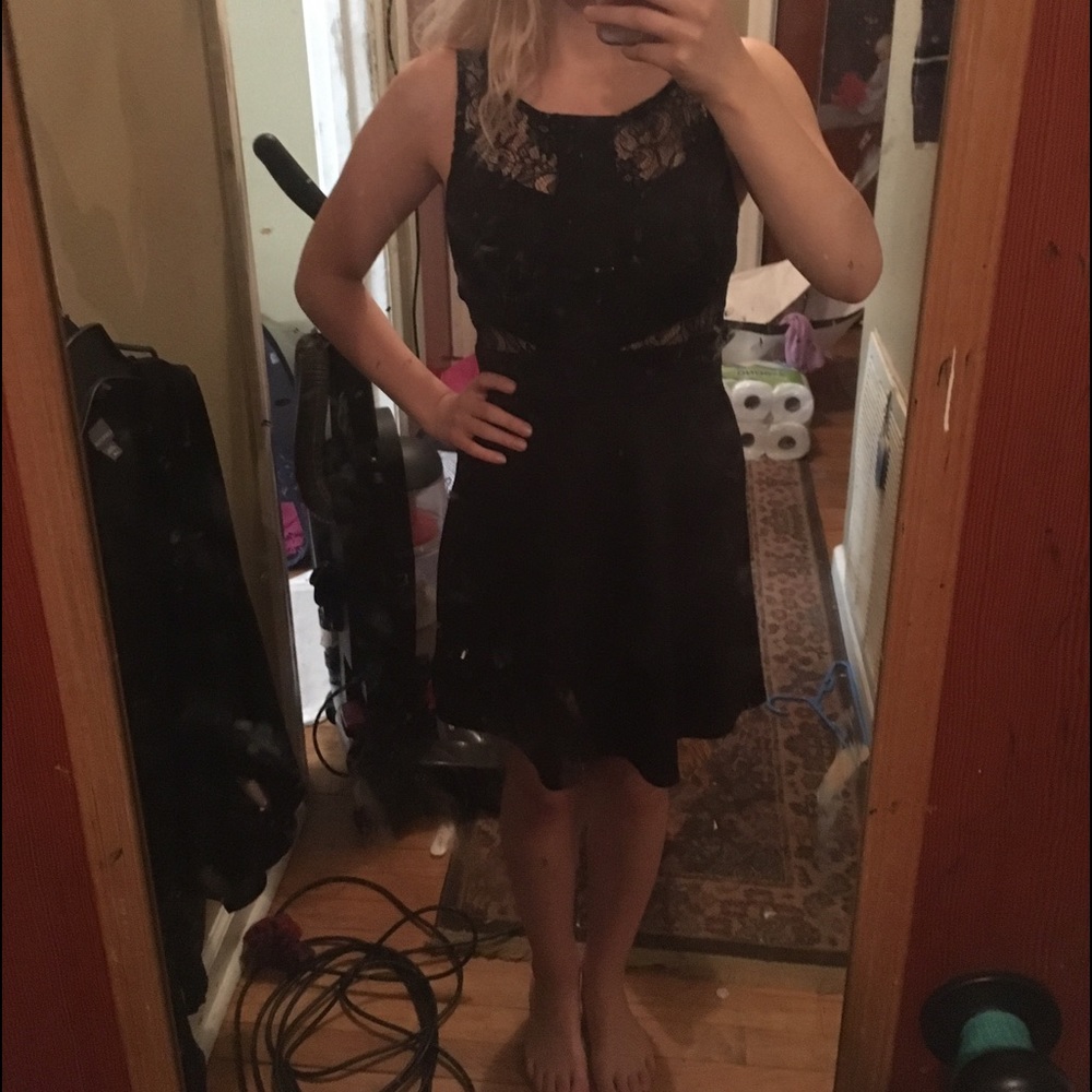 Black cocktail dress