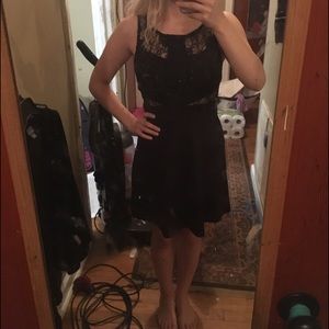 Black cocktail dress
