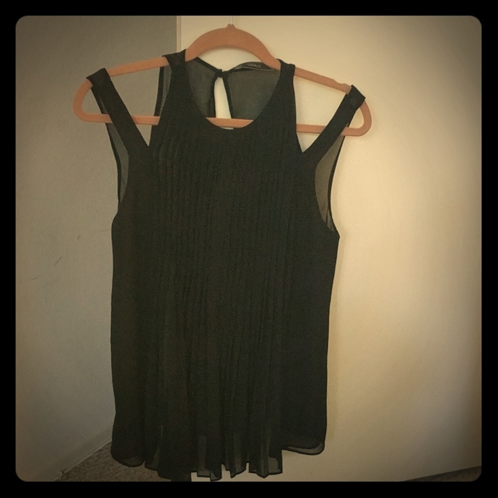 Zara pleated evening top