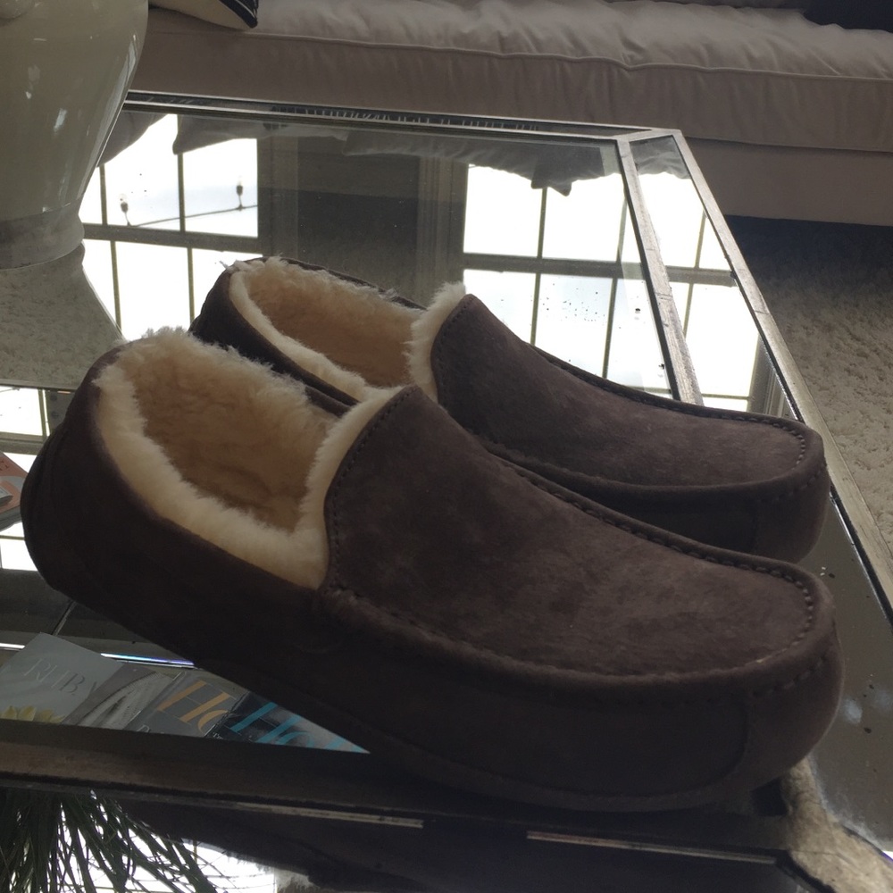 Men's Ascot Ugg Slippers Expresso Color