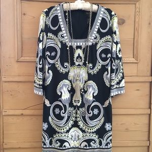 Laundry by Shelli Segal Paisley Shift Dress Size 0