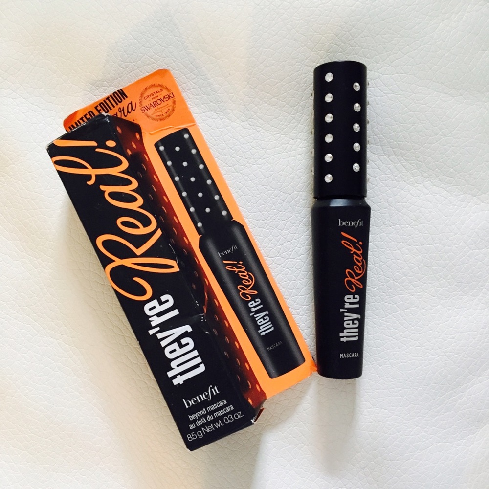 Benefit! They're real mascara w/Swarovski Crystals