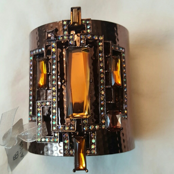 Bansri Bronze&Gunmetal Cuffs, Tiger Cuff/Ring NWT - Picture 6 of 8