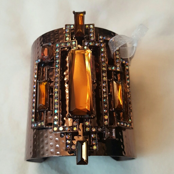 Bansri Bronze&Gunmetal Cuffs, Tiger Cuff/Ring NWT - Picture 2 of 8