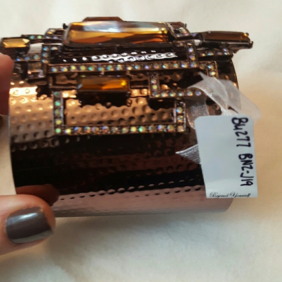 Bansri Bronze&Gunmetal Cuffs, Tiger Cuff/Ring NWT - Picture 4 of 8