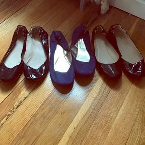 2 pairs of Mossimo Supple Co ballet flats- BLACK