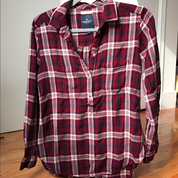 American Eagle Outfitters Tops - 🦅 American Eagle Boyfriend Fit Flannel! / Size M