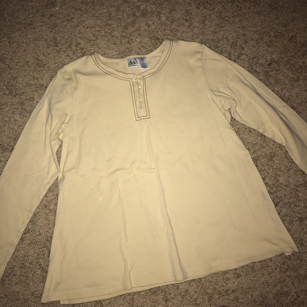 Long sleeve maternity top