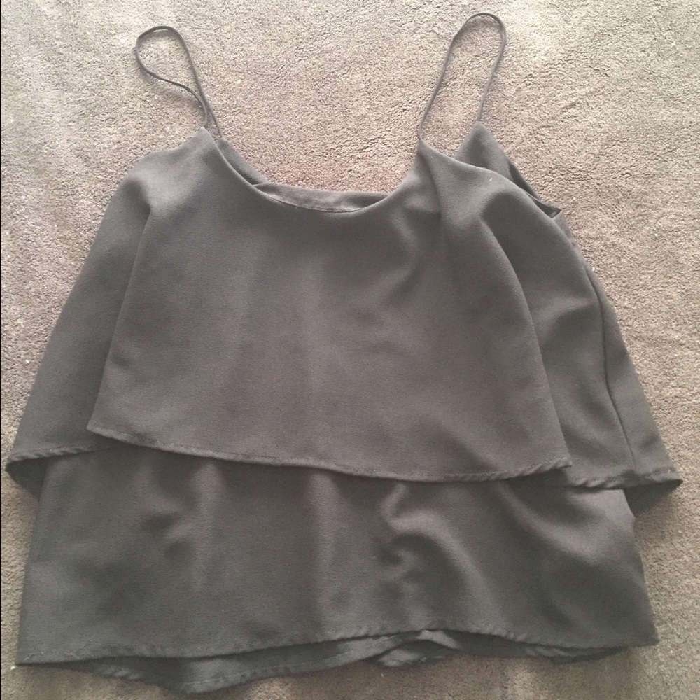 Black tank top