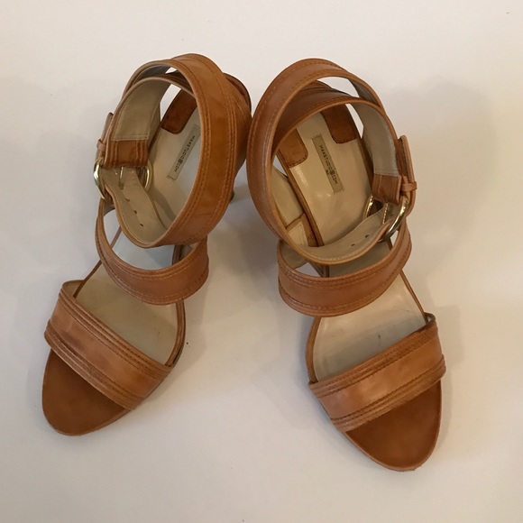 Maxstudio nude wrap around leather heels - Picture 3 of 4