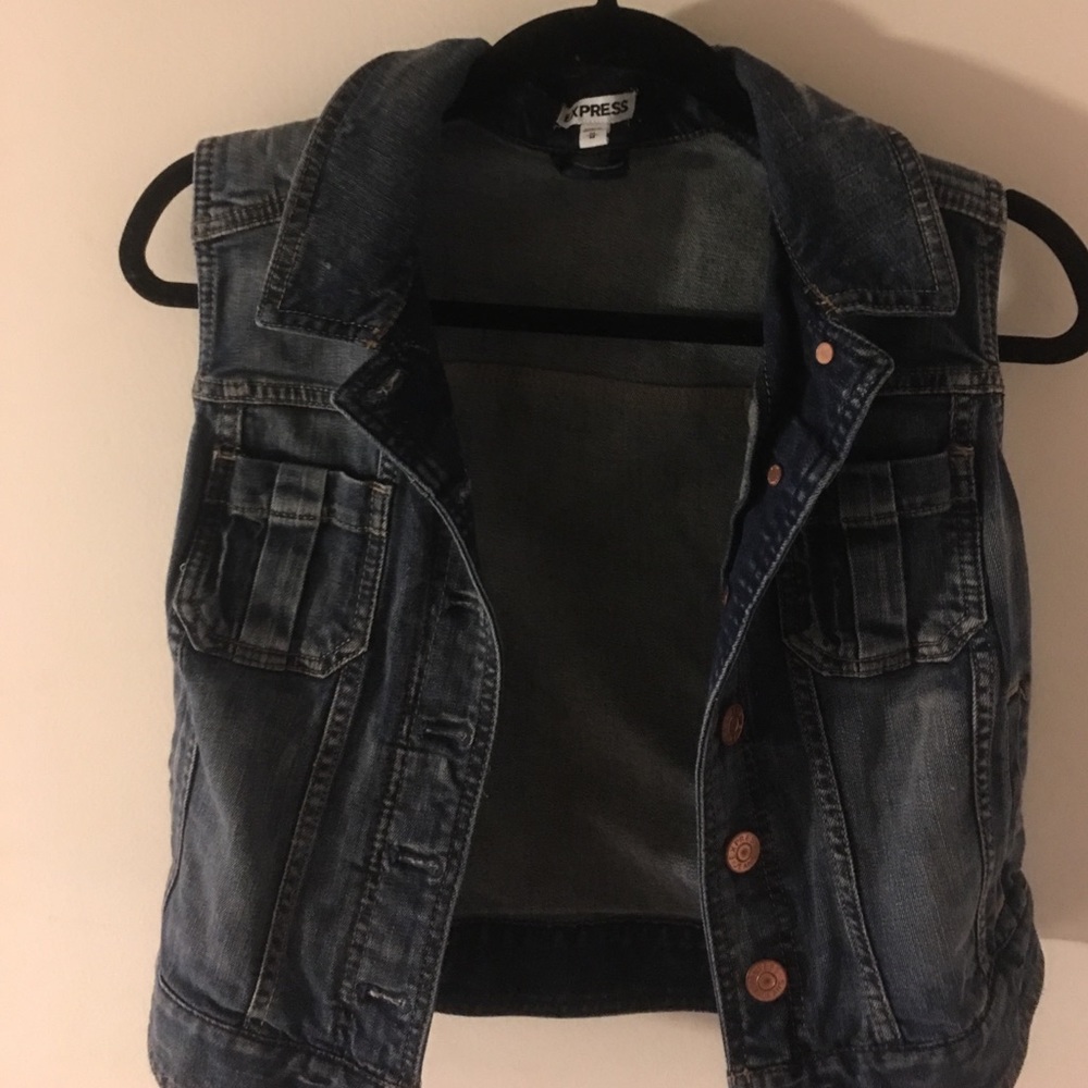 Jean jacket vest