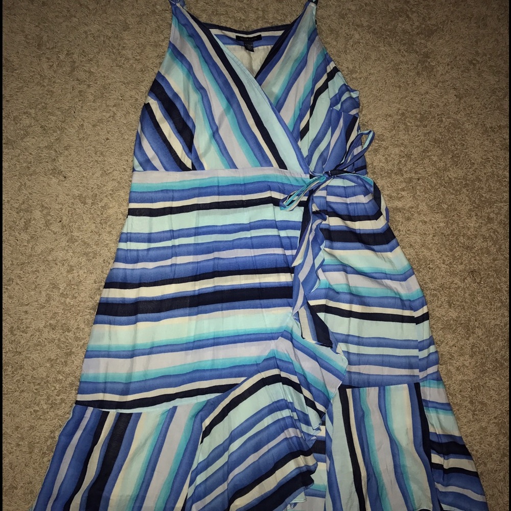 Tommy Hilfiger striped wrap dress