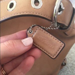 Authentic coach USED leather hand bag