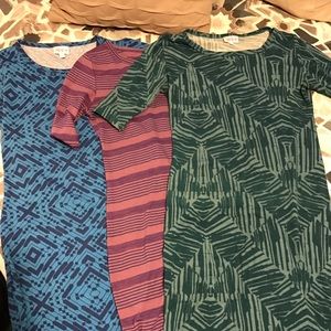 Lot of 3: LulaRoe Julia Dresses