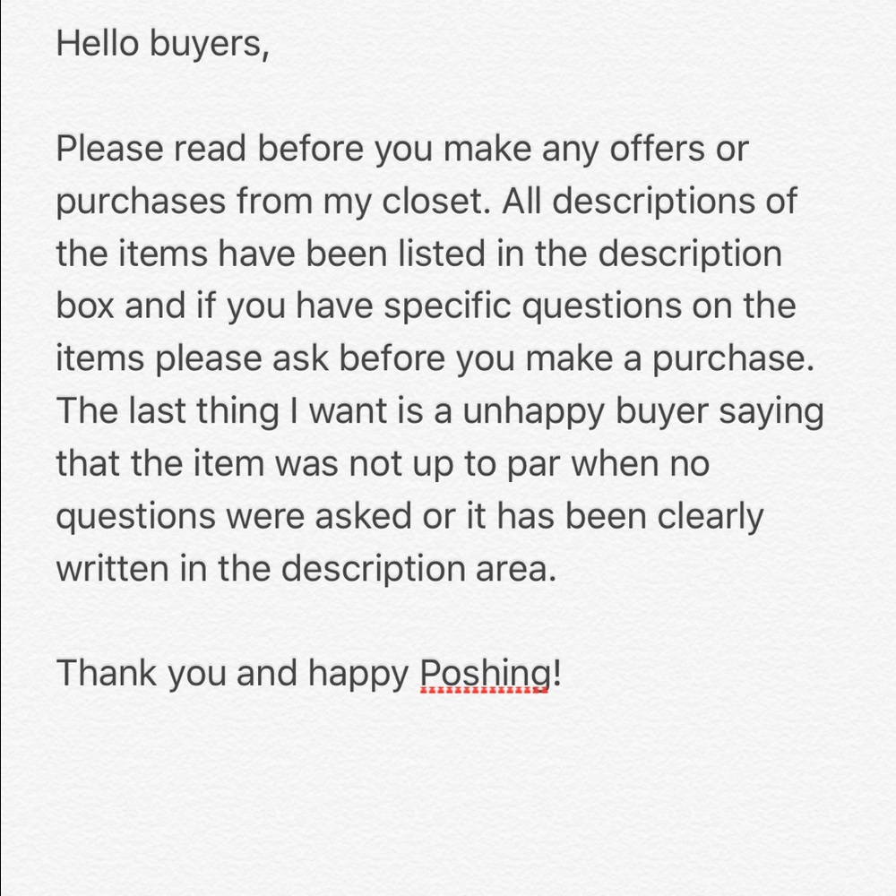 Read before you make purchase