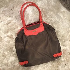 Rebecca Minkoff nylon travel tote shoulder bag