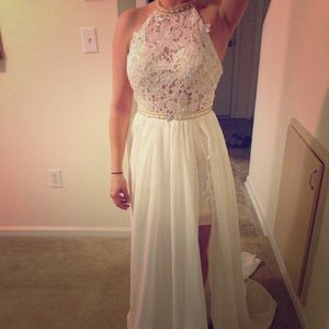 Boho Lace Beach Wedding Dress