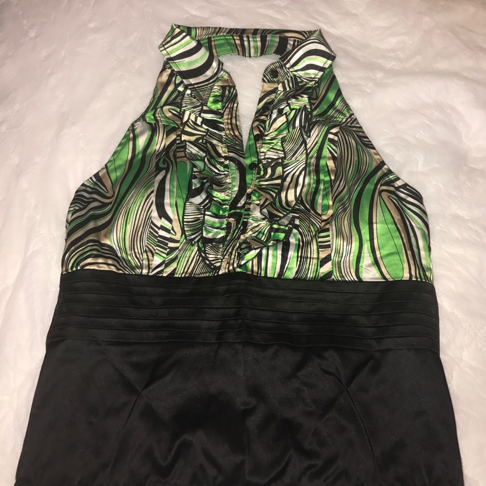Corset style halter top