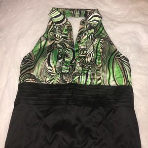 Corset style halter top