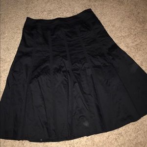 Black crochet design skirt