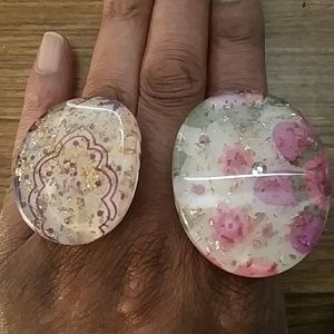 Beautiful flowers rings small n Large