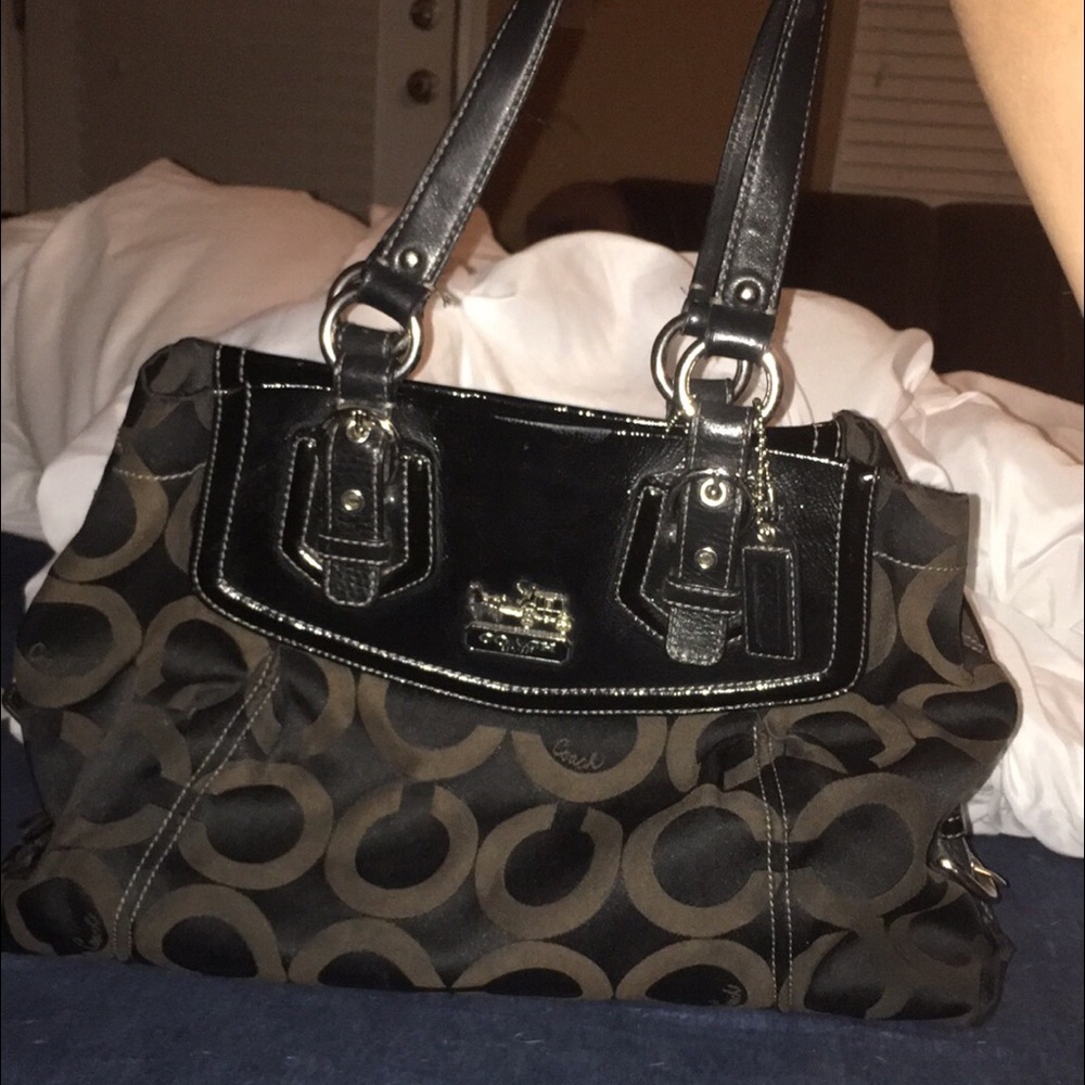 Coach purse. Few stains