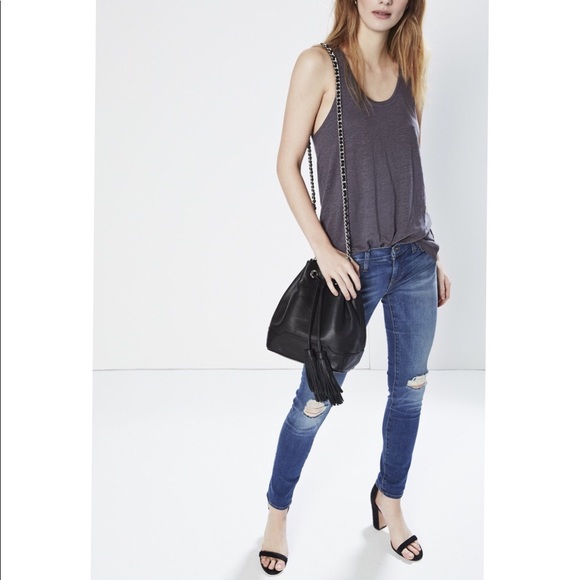 🎉Sale🎉HP🎉NWT Rebecca Minkoff leather bucket bag - Picture 5 of 8