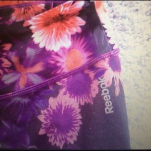 Reebok floral crop leggings