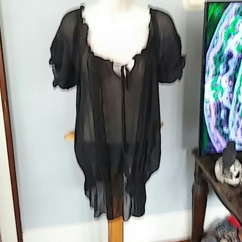 See thru blouse