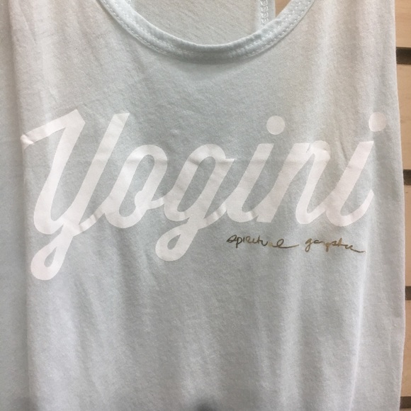Spiritual Gangster Yogini Racerback Tank L. Blue - Picture 3 of 4