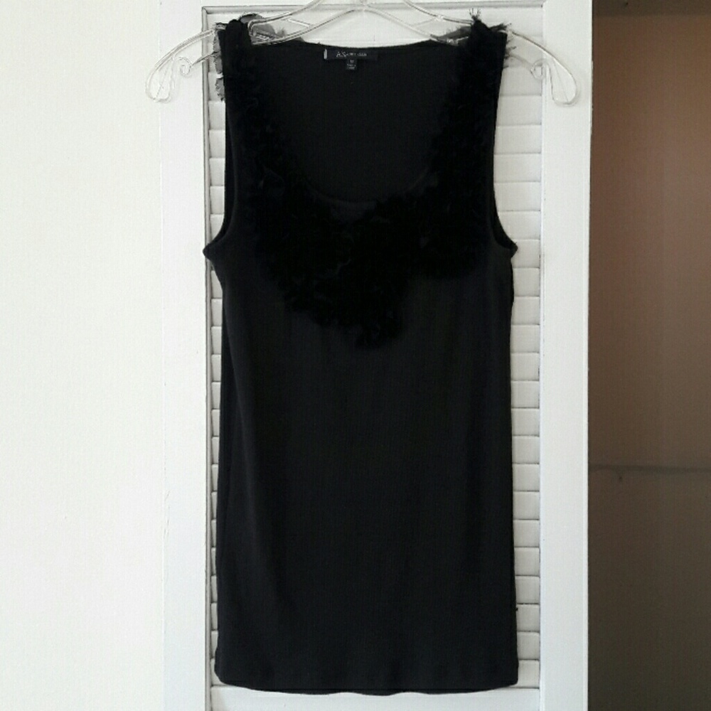 AK Anne Klein Embellished Tank Top