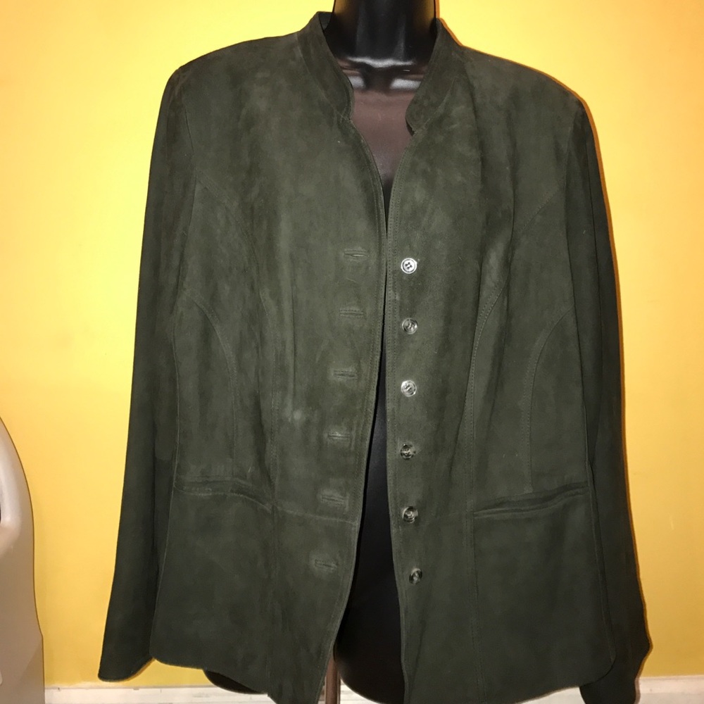 Green Suede Jacket Gem