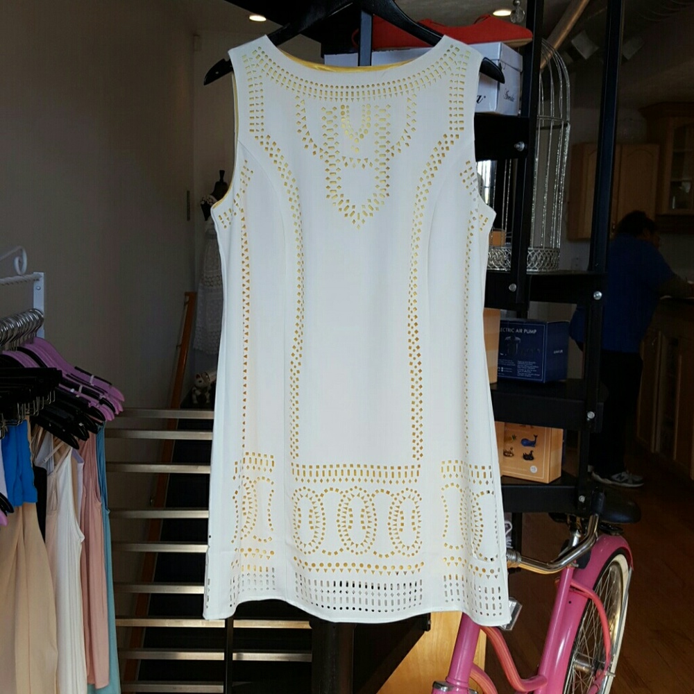 Laser cut dress nwot.