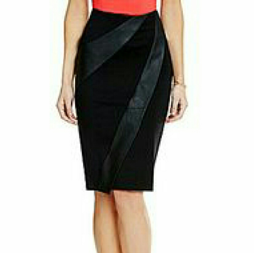 ANTONIO MELANI MONICA PONTE AND LEATHER SKIRT